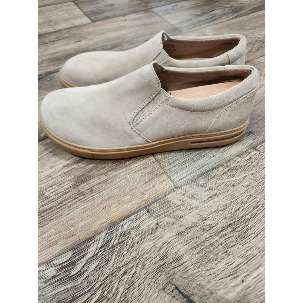 Birkenstock Oswego Suede Slip On Sneakers Sand Beige Mens 44 Loafers Mens US 11